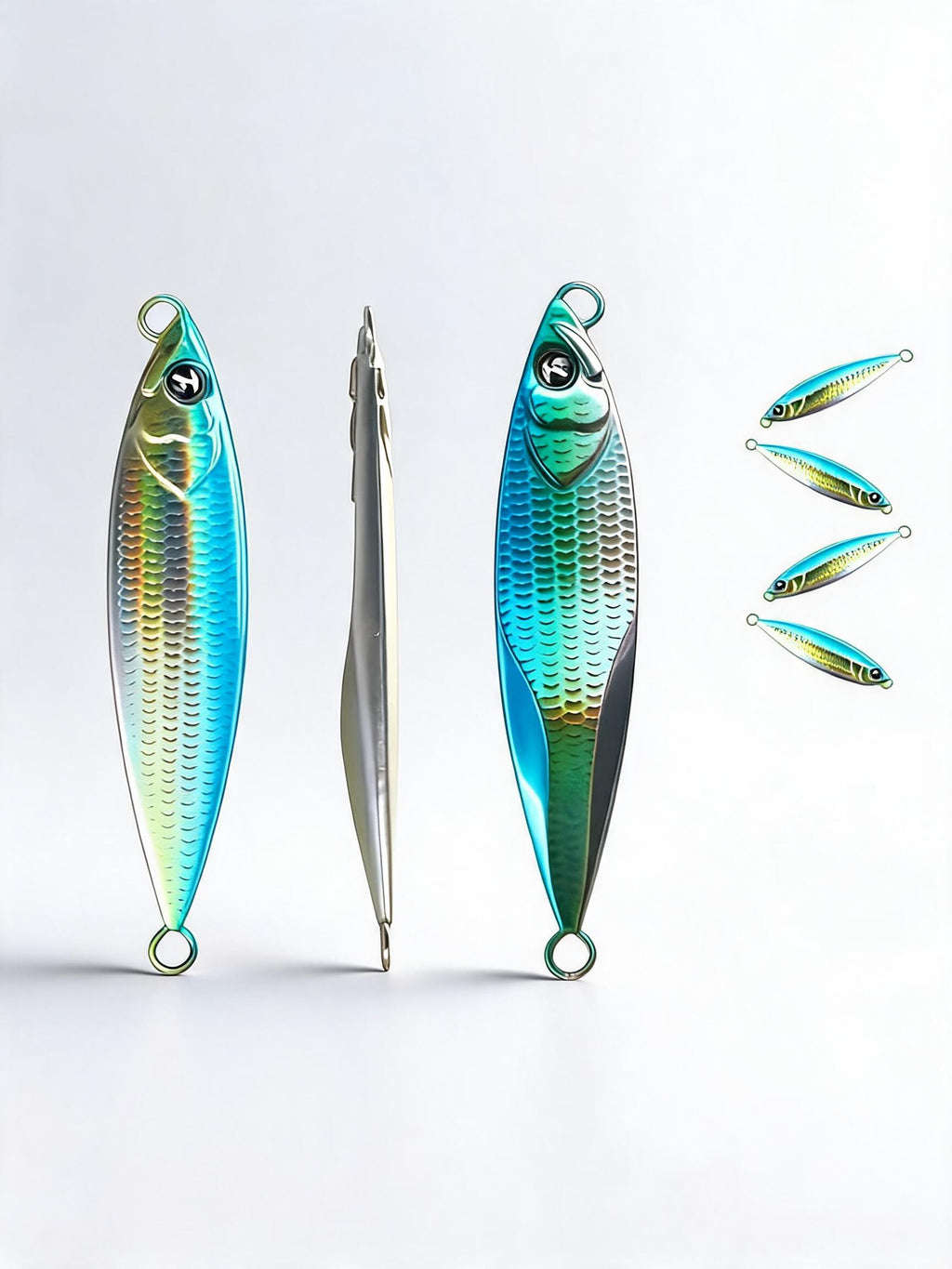 Blinker & Spinner Einzelhaken – Raubfisch Kunstköder für Barsch, Zander & Hecht Variante B Variante C Variante D