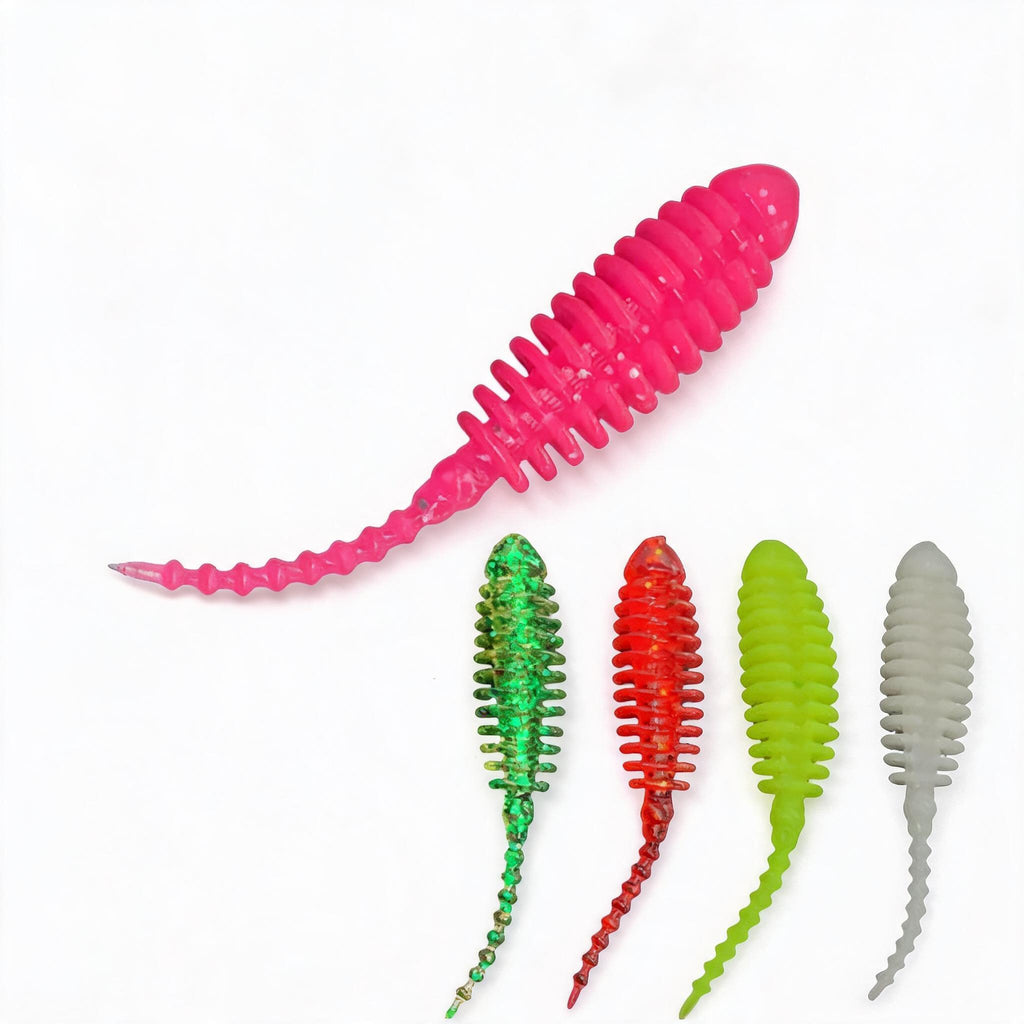 Softbaits gerillte Oberfläche – Raubfisch Kunstköder für Barsch, Zander & Hecht