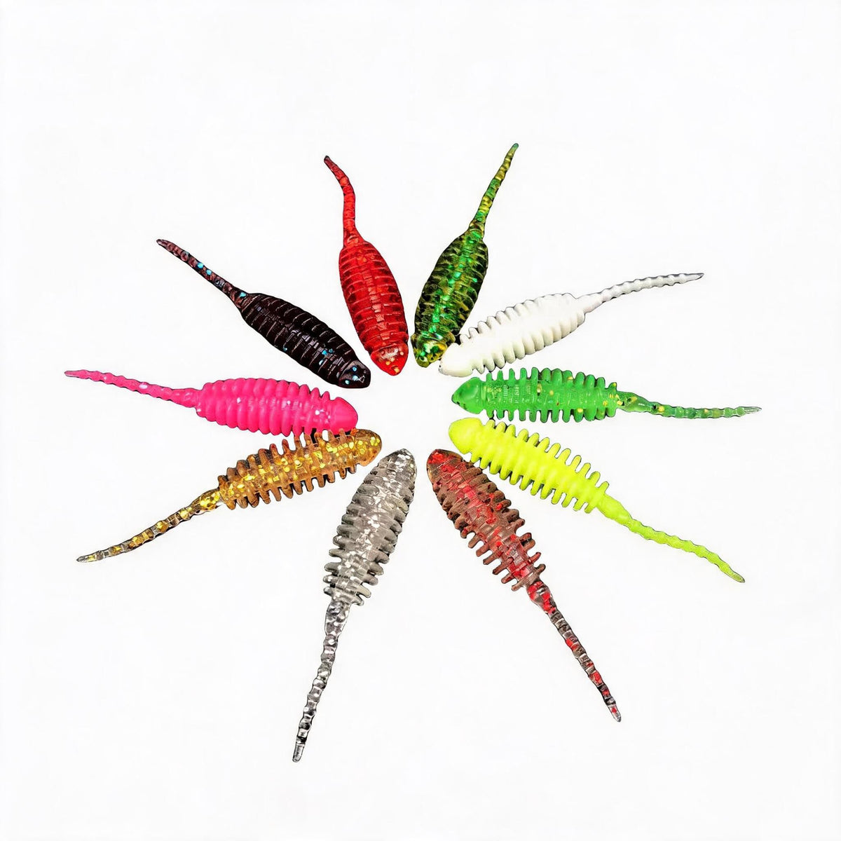 Softbaits gerillte Oberfläche – Raubfisch Kunstköder für Barsch, Zander & Hecht