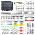 Raubfisch Zubehör Set – 160 Teile Komplett-Box (Jighacken, Bleie, Wirbel)