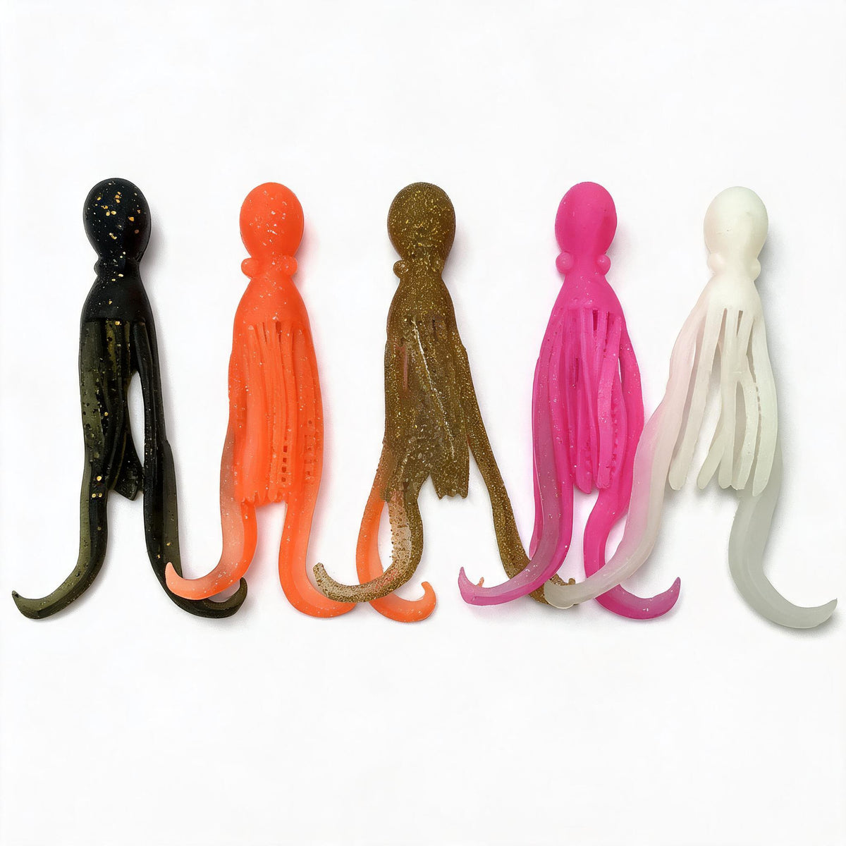 Tintenfisch Gummiköder 20 Stück 3 Formen Squid Oktopus Meer | LakeBite