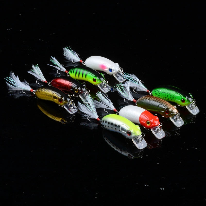 Wobbler & Minnow – Raubfisch Kunstköder für Barsch, Zander & Hecht Variante B Variante C
