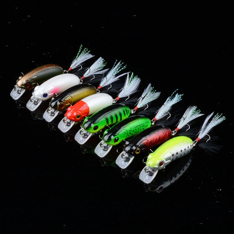 Wobbler & Minnow – Raubfisch Kunstköder für Barsch, Zander & Hecht Variante B Variante C
