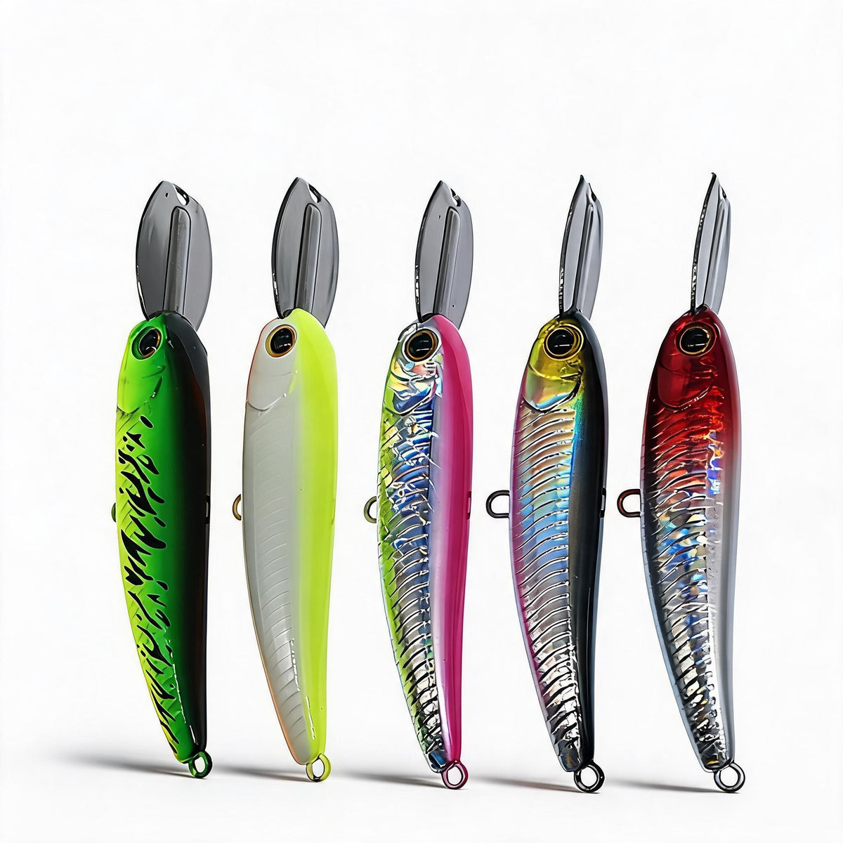 Wobbler-Set 5 Stück – Minnow 40 & 65 mm, 5 Farben