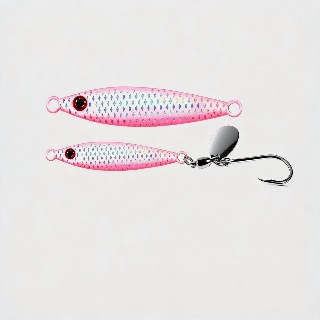 Blinker & Spinner Einzelhaken – Raubfisch Kunstköder für Barsch, Zander & Hecht Variante B Variante C