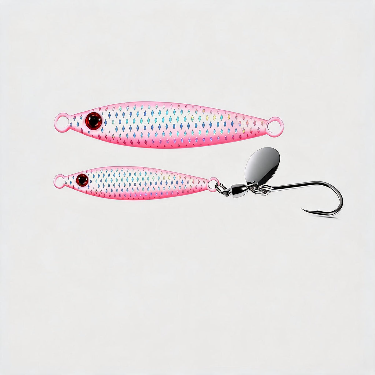 Blinker & Spinner Einzelhaken – Raubfisch Kunstköder für Barsch, Zander & Hecht Variante B Variante C