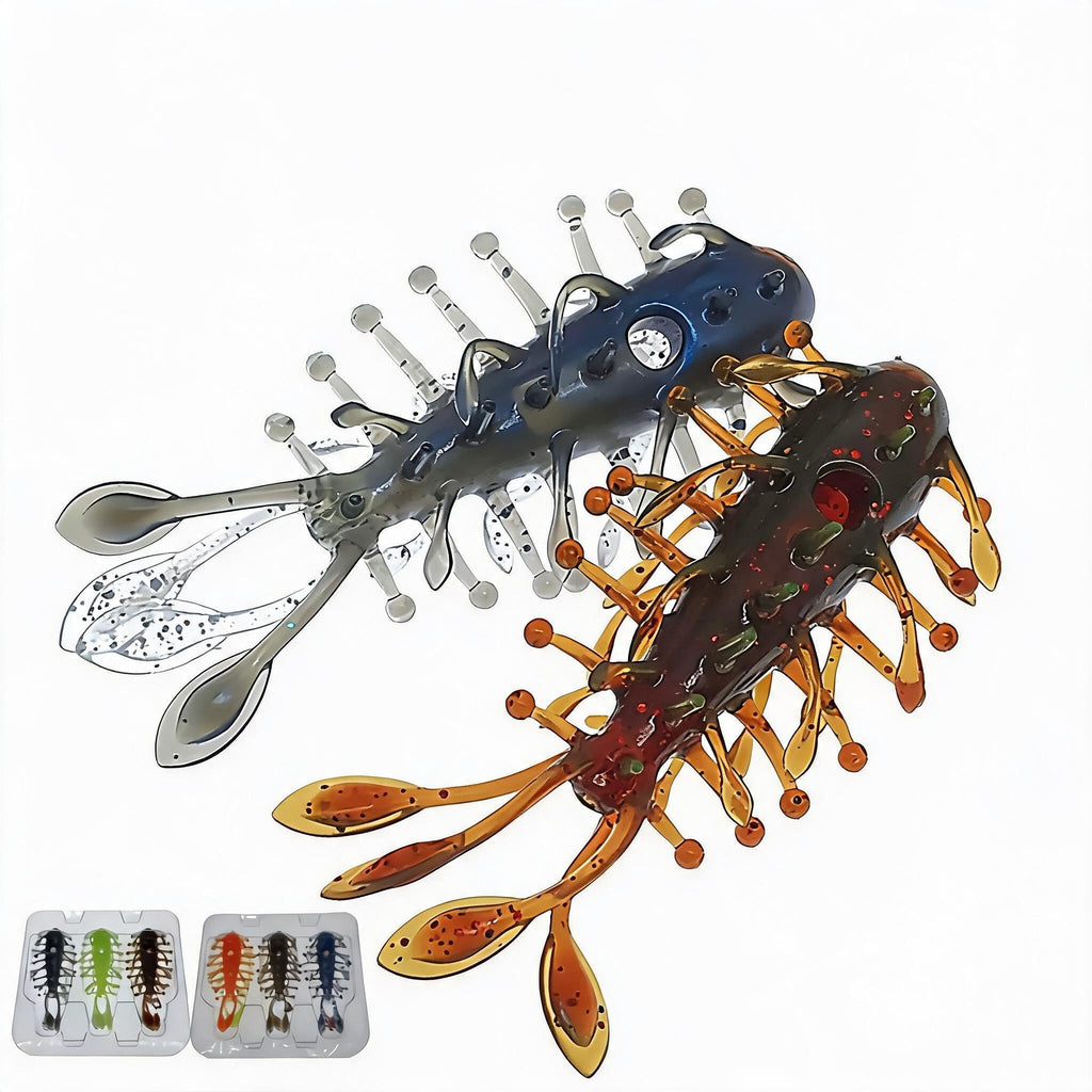 Krabben Garnelen Gummiköder Set 25 Stück Realistik TPE | LakeBite