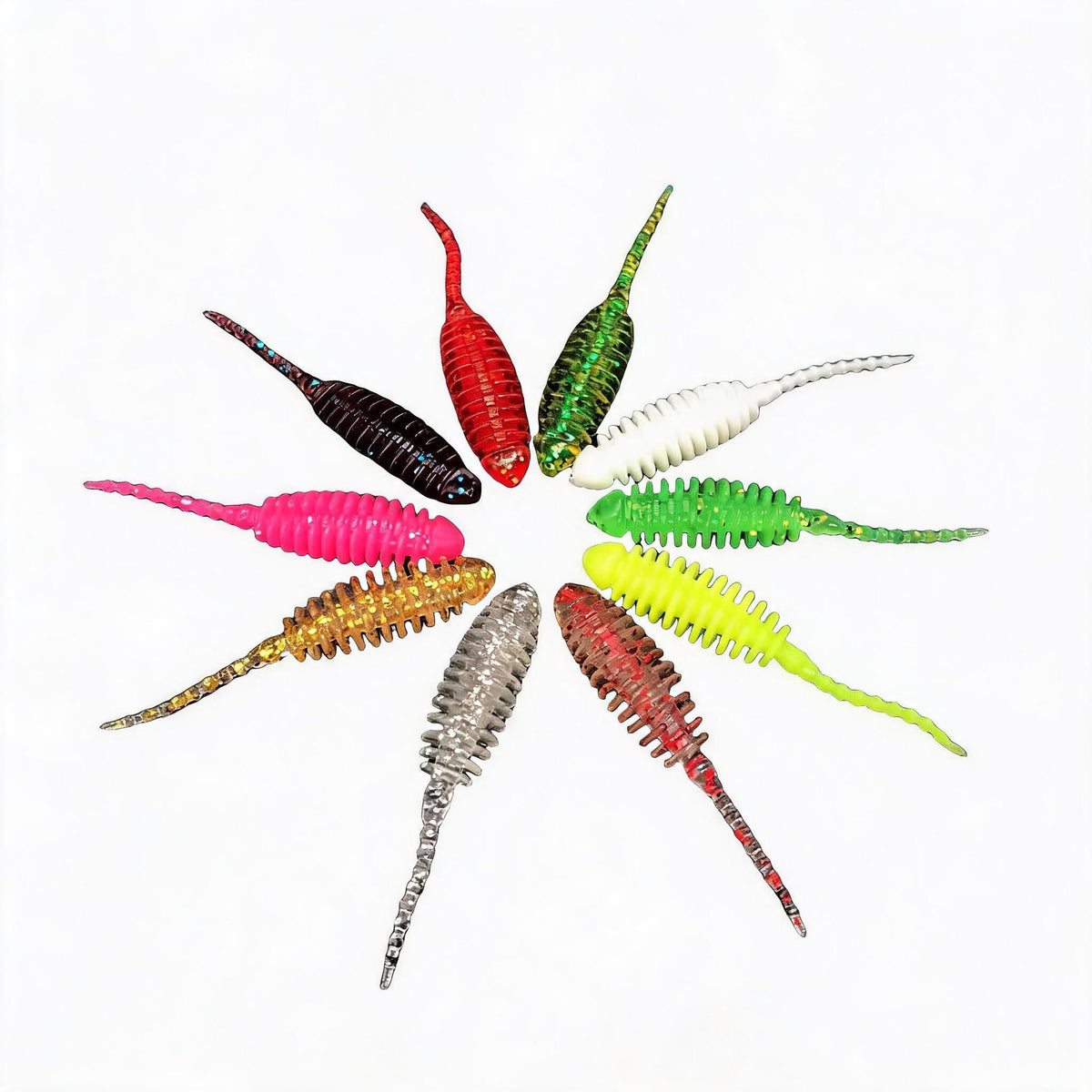 Barsch Finesse Köder Set 49 Teile Micro Softbaits Needle Tails | LakeBite