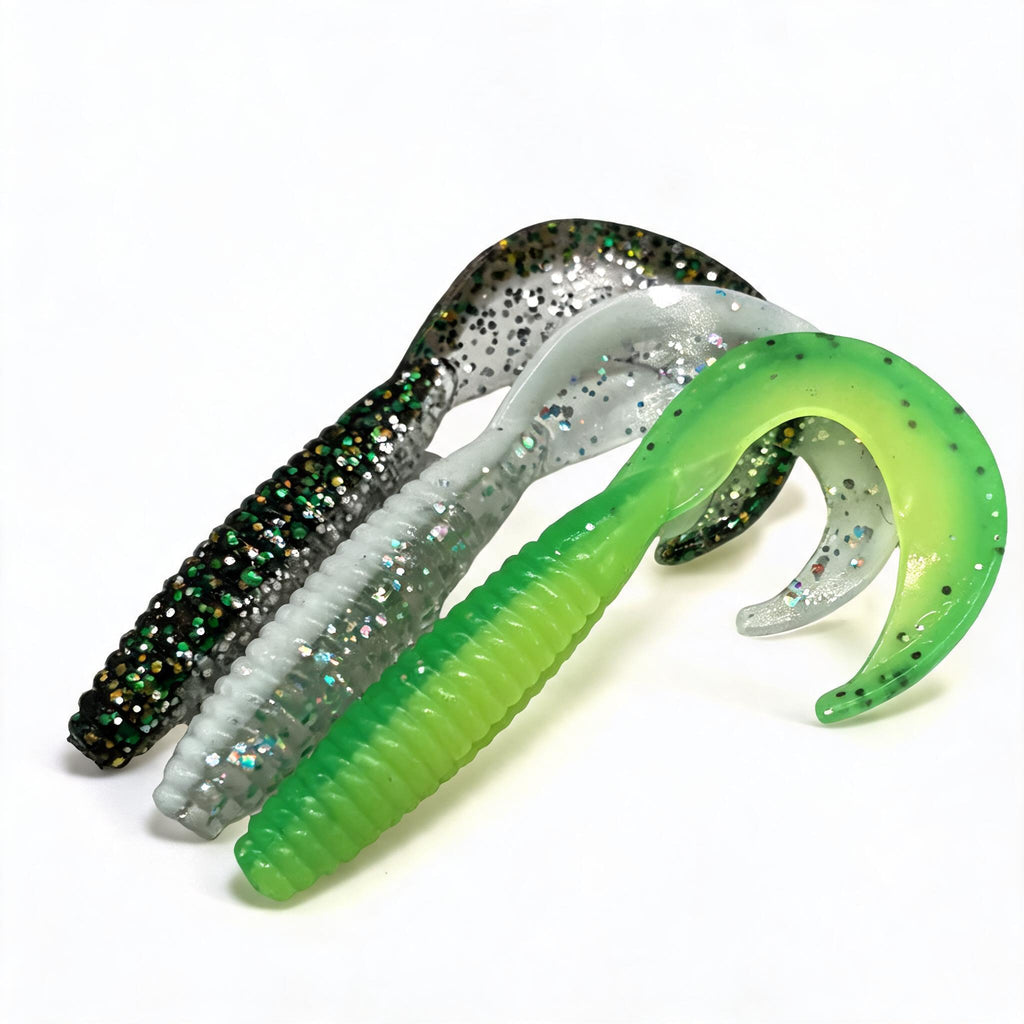 Zander Köder Set Herbst 23 Teile – Curltails & Jig Köpfe Softbaits | LakeBite