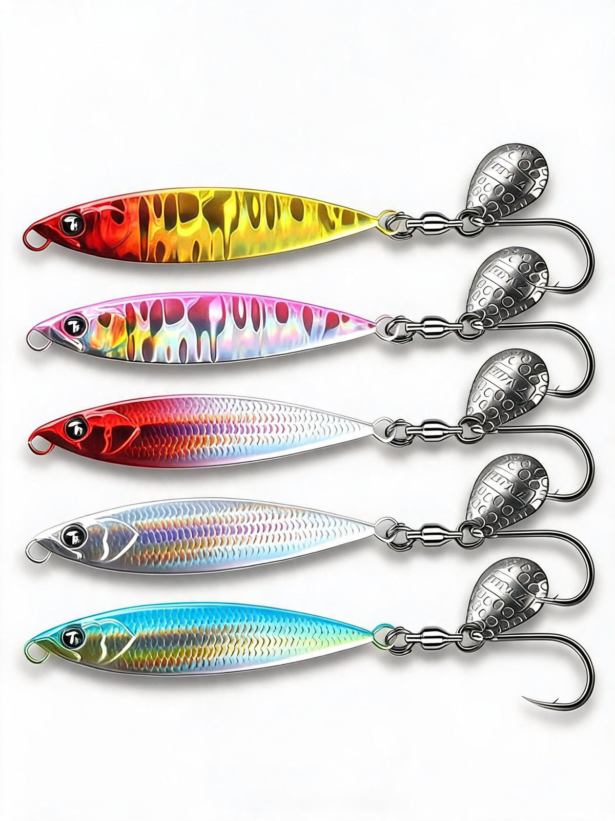 Blinker & Spinner Einzelhaken – Raubfisch Kunstköder für Barsch, Zander & Hecht Variante B Variante C Variante D