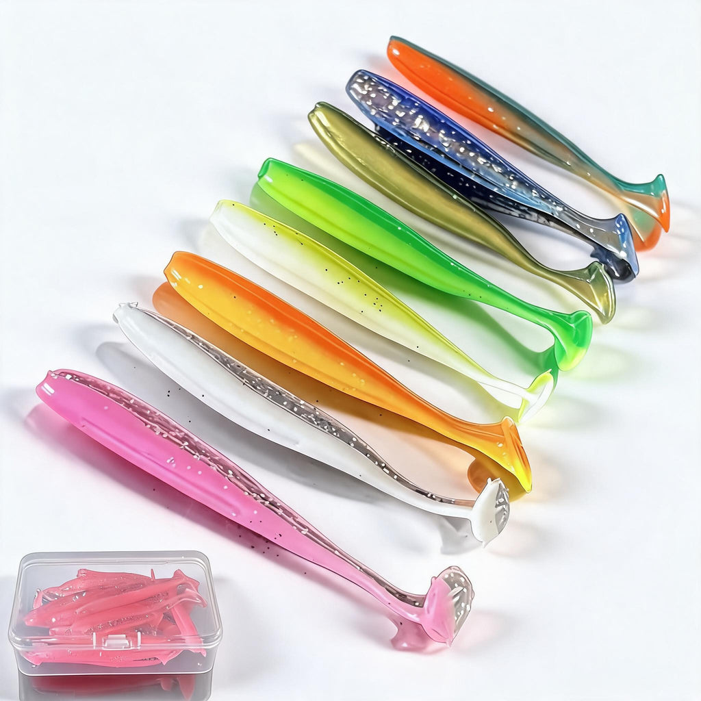Softbaits Zweifarben-Design – Raubfisch Kunstköder für Barsch, Zander & Hecht