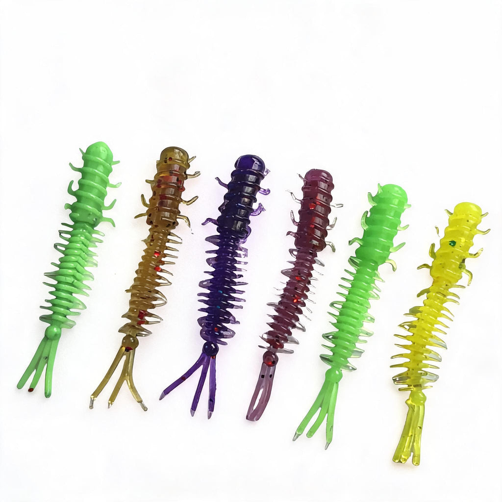 Ned Rig Köder Set 40 Teile Finesse Würmer Micro Jigs | LakeBite