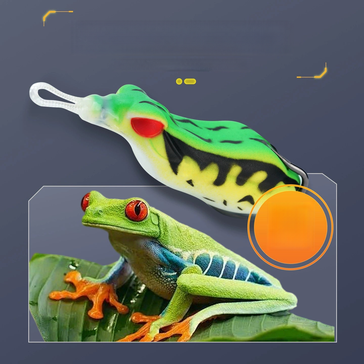 Froschköder Weitwurf-Design – Raubfisch Kunstköder für Barsch, Zander & Hecht Variante B Variante C