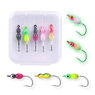 Eisangel Haken-Set – Mini Jigs 5/10 Stück