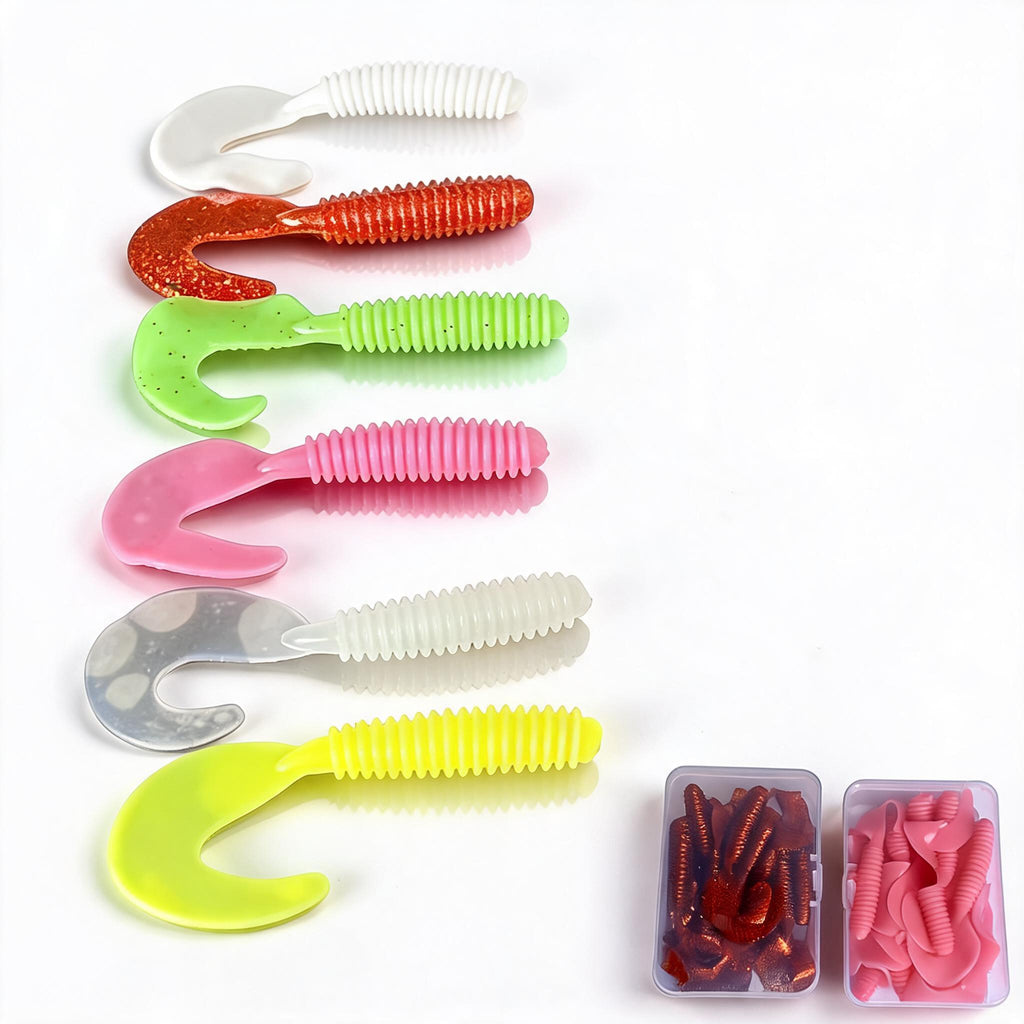 Softbaits Zweifarben-Design – Raubfisch Kunstköder für Barsch, Zander & Hecht