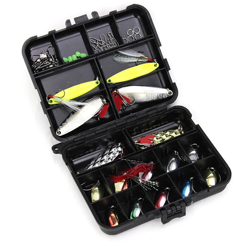 Spinner & Löffel-Set – 36 Metall-Köder in der Box