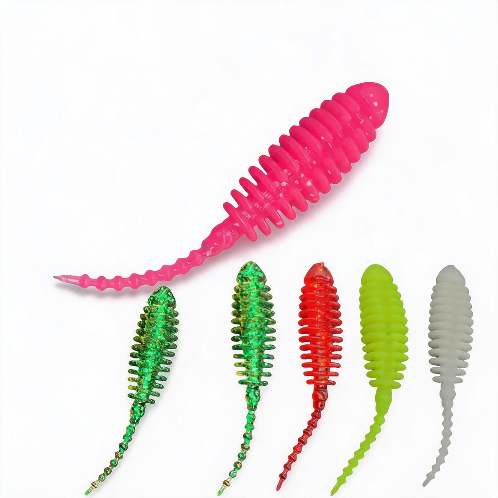 Barsch Finesse Köder Set 49 Teile Micro Softbaits Needle Tails | LakeBite