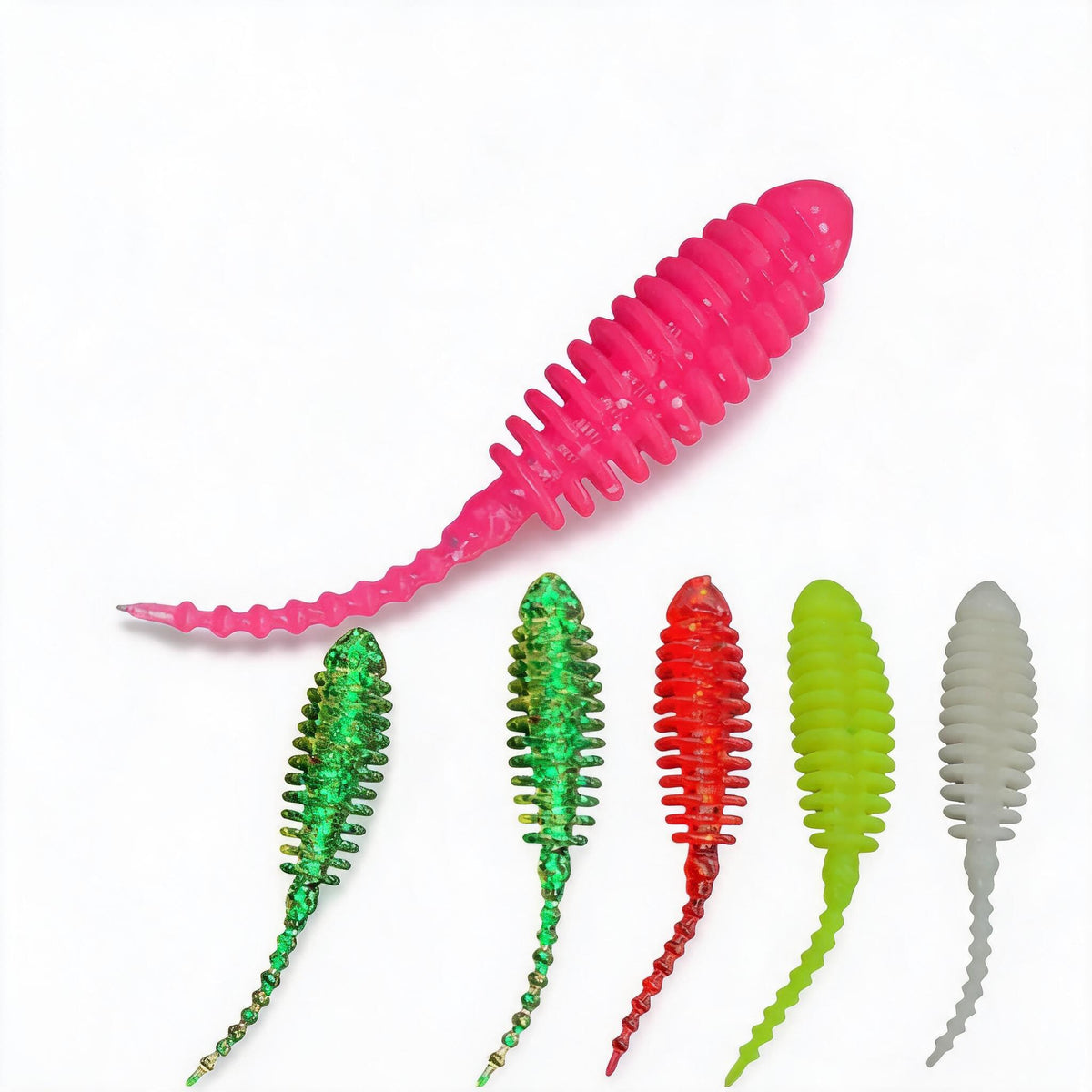 Barsch Finesse Köder Set 49 Teile Micro Softbaits Needle Tails | LakeBite